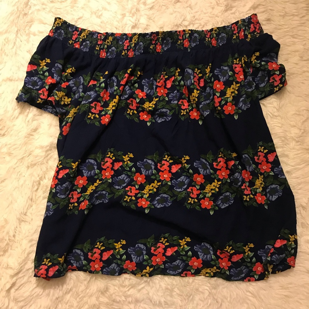 Off the shoulder floral top